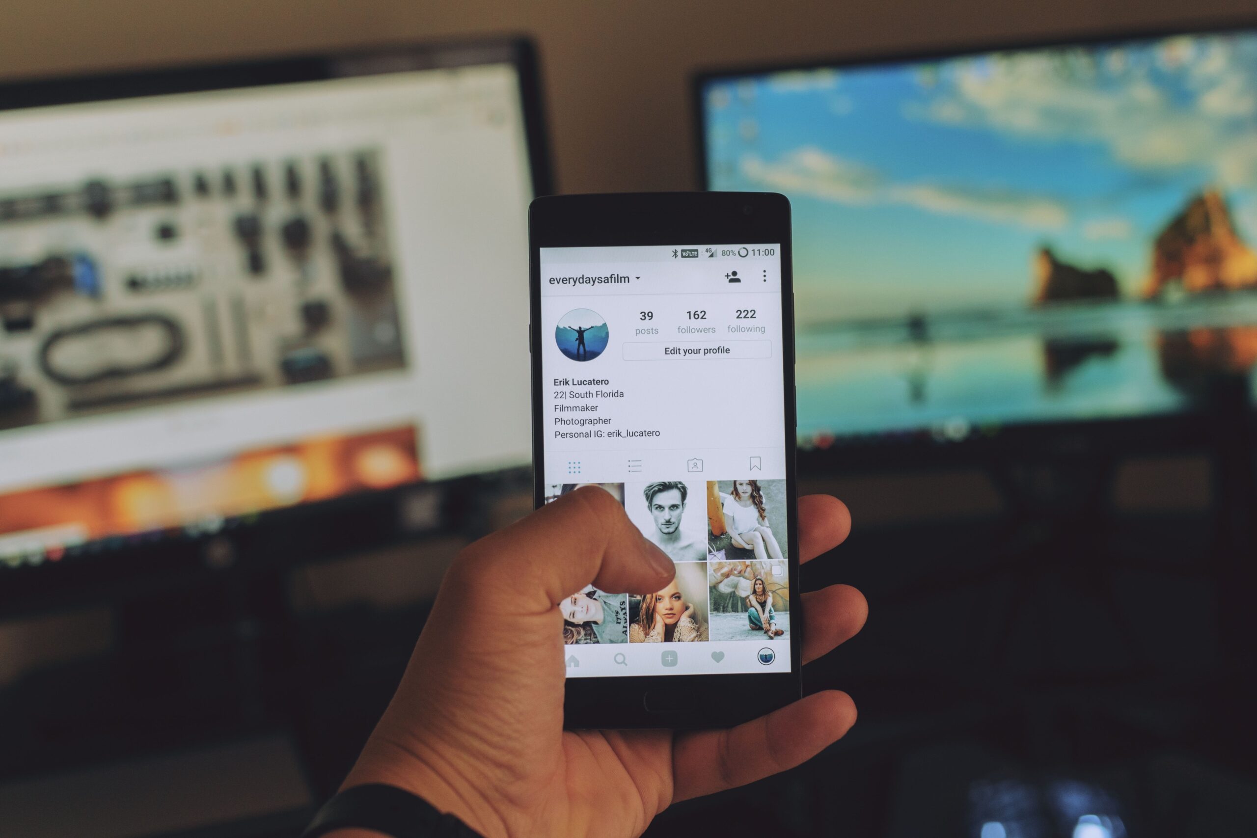 Agencija za družbena omrežja: Instagram na telefonu